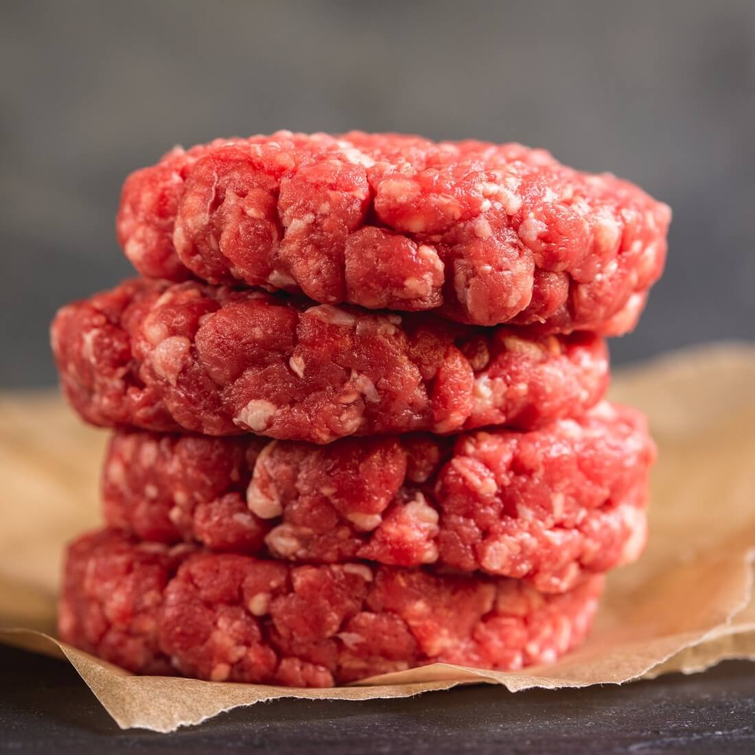 Organic Beef burgers (gluten free) x4, 400g / Riverford