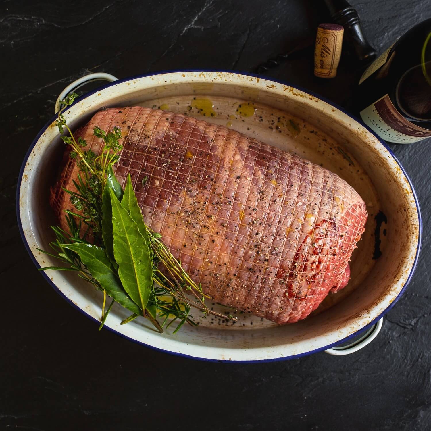 Organic Beef XL brisket 2.6kg / Riverford