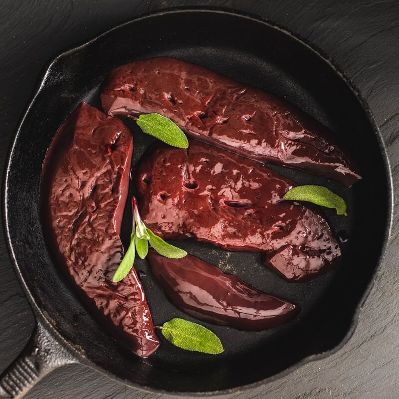 Organic Venison liver (previously frozen) 250g / Riverford