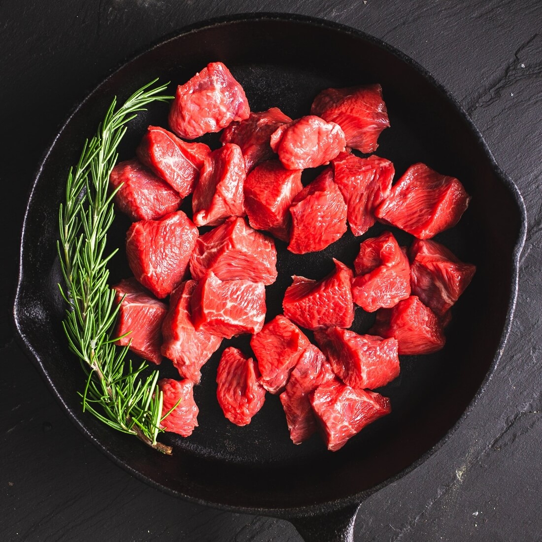 Beef diced