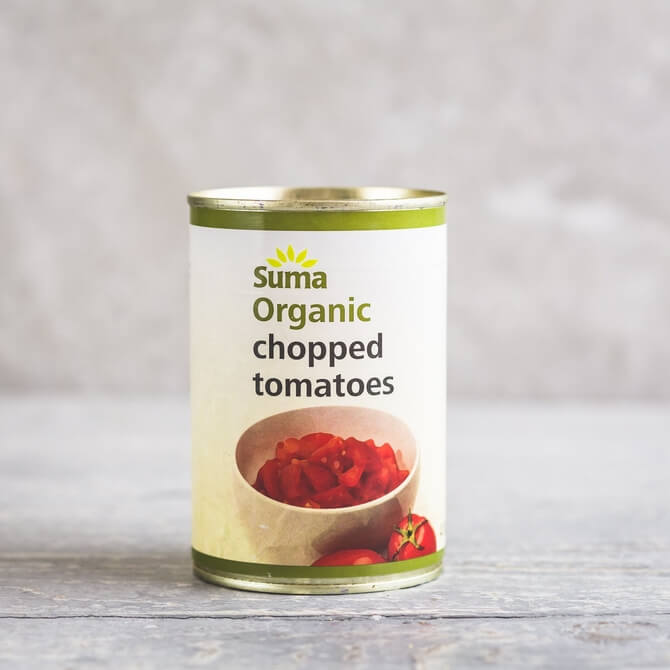 Organic Tinned chopped tomatoes 400g / Riverford