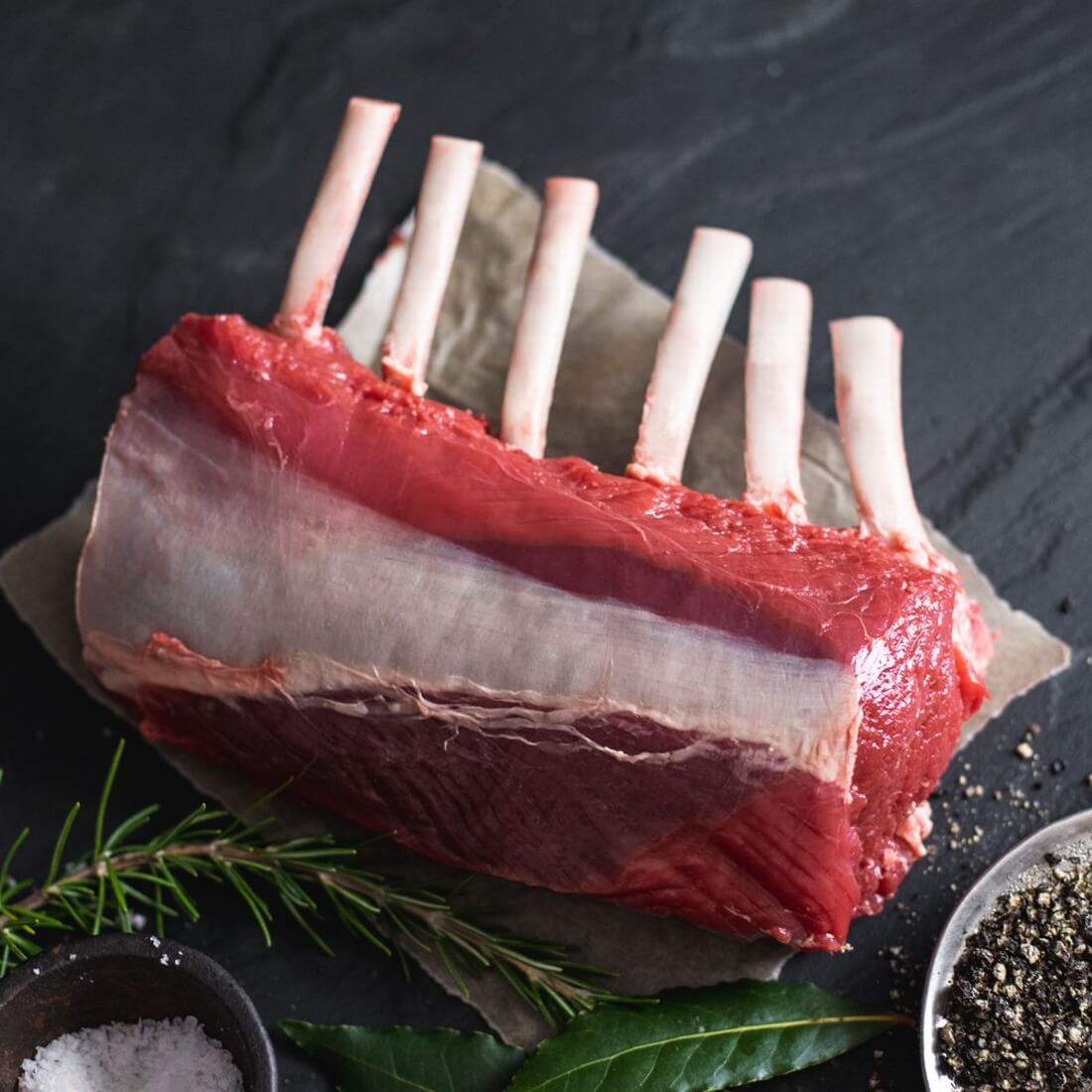 Organic Venison rack (french trimmed) 600g / Riverford