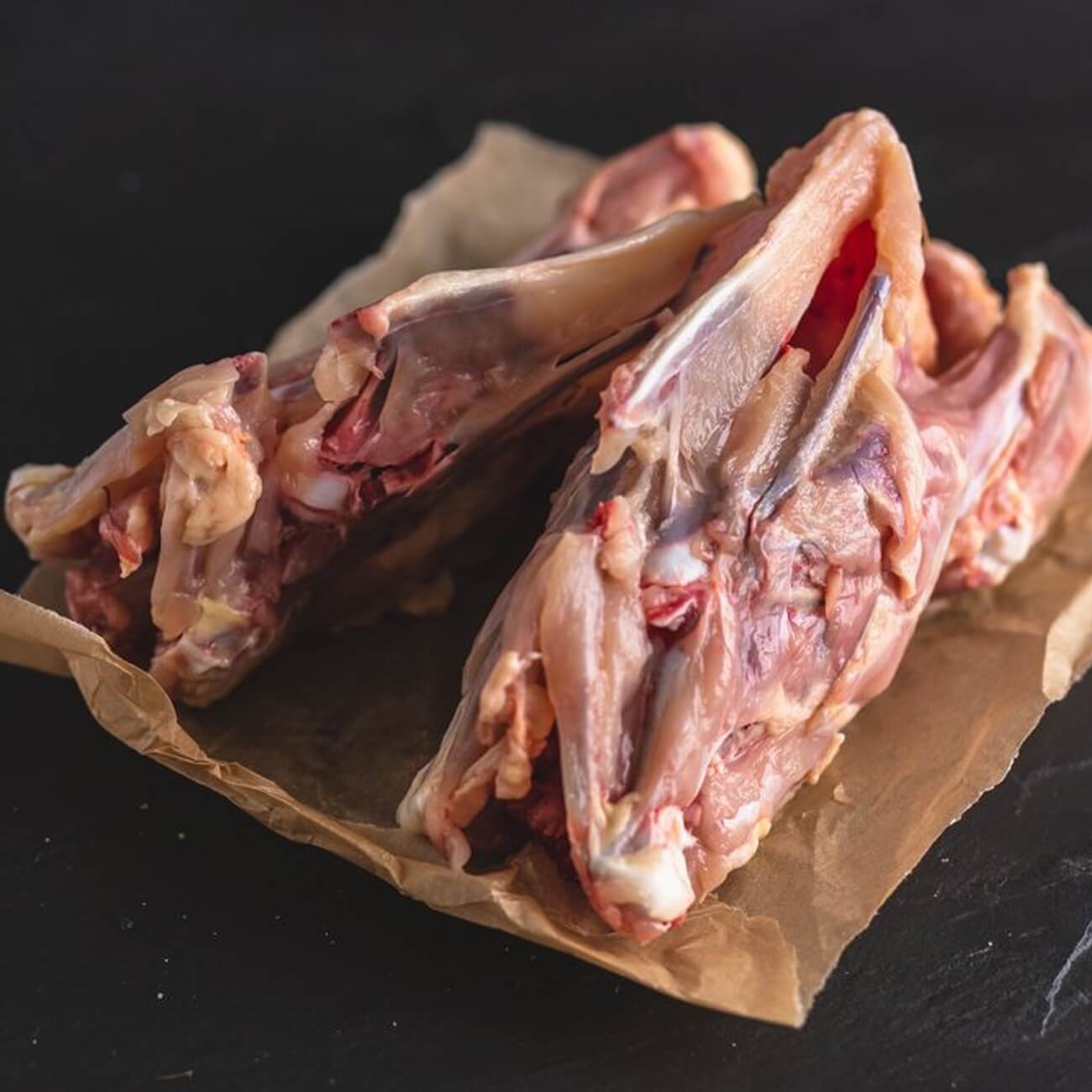 Organic Chicken stock carcasses (previously frozen) 1kg / Riverford