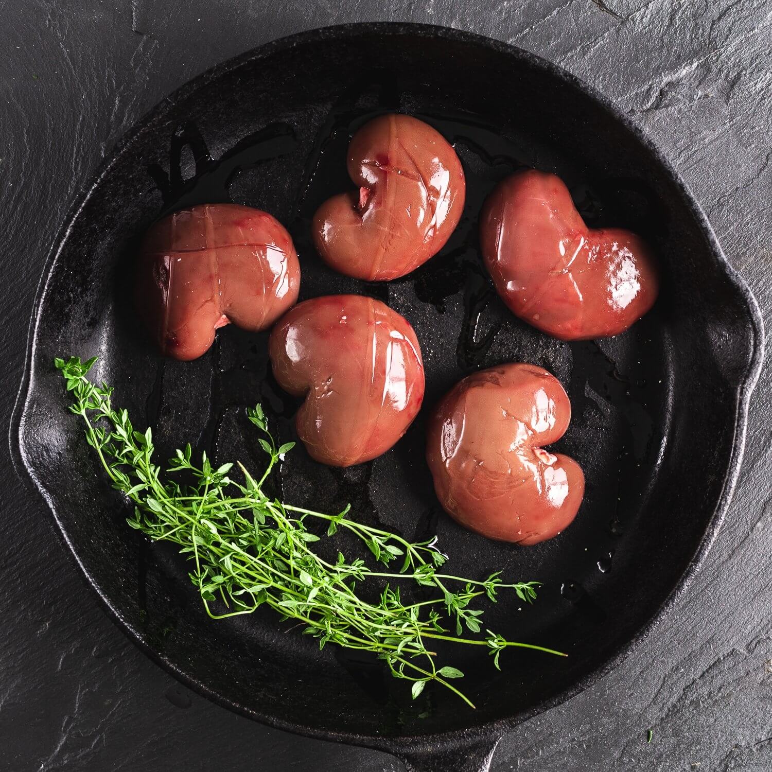Organic Lamb kidneys (previously frozen) 300g / Riverford