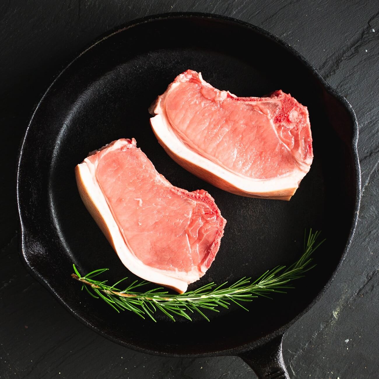 Organic Pork chops 440g / Riverford