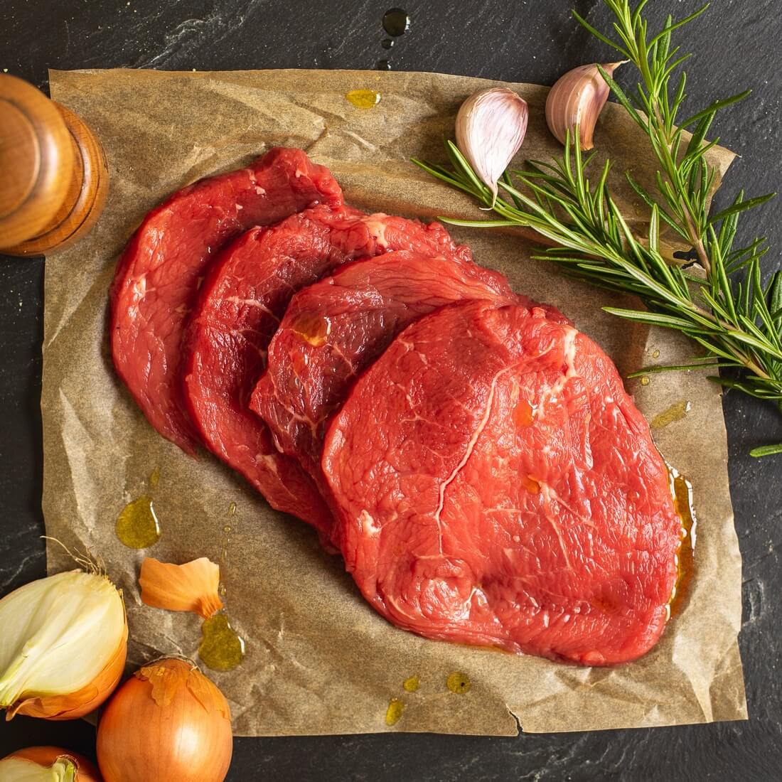 Beef escalopes