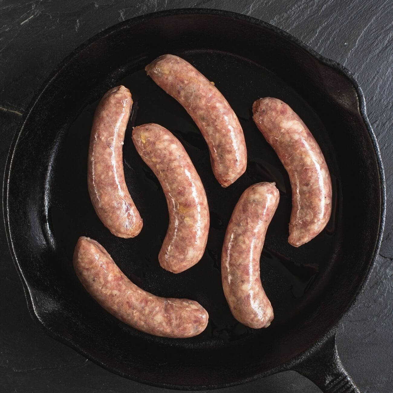 Organic Pork sausages (gluten free) x6, 400g / Riverford