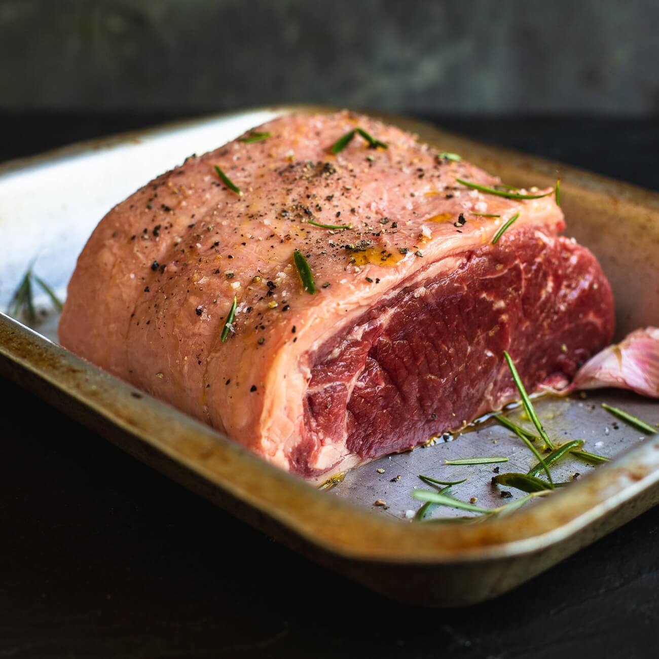 Organic Beef sirloin roast 1kg Riverford
