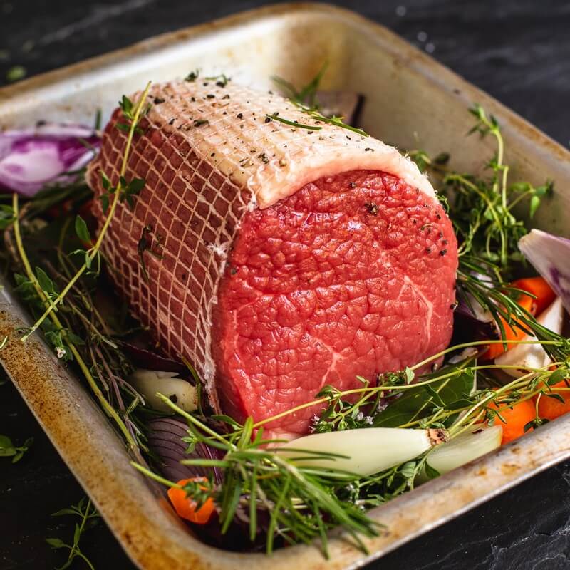 Organic Beef roasting joint 1kg / Riverford