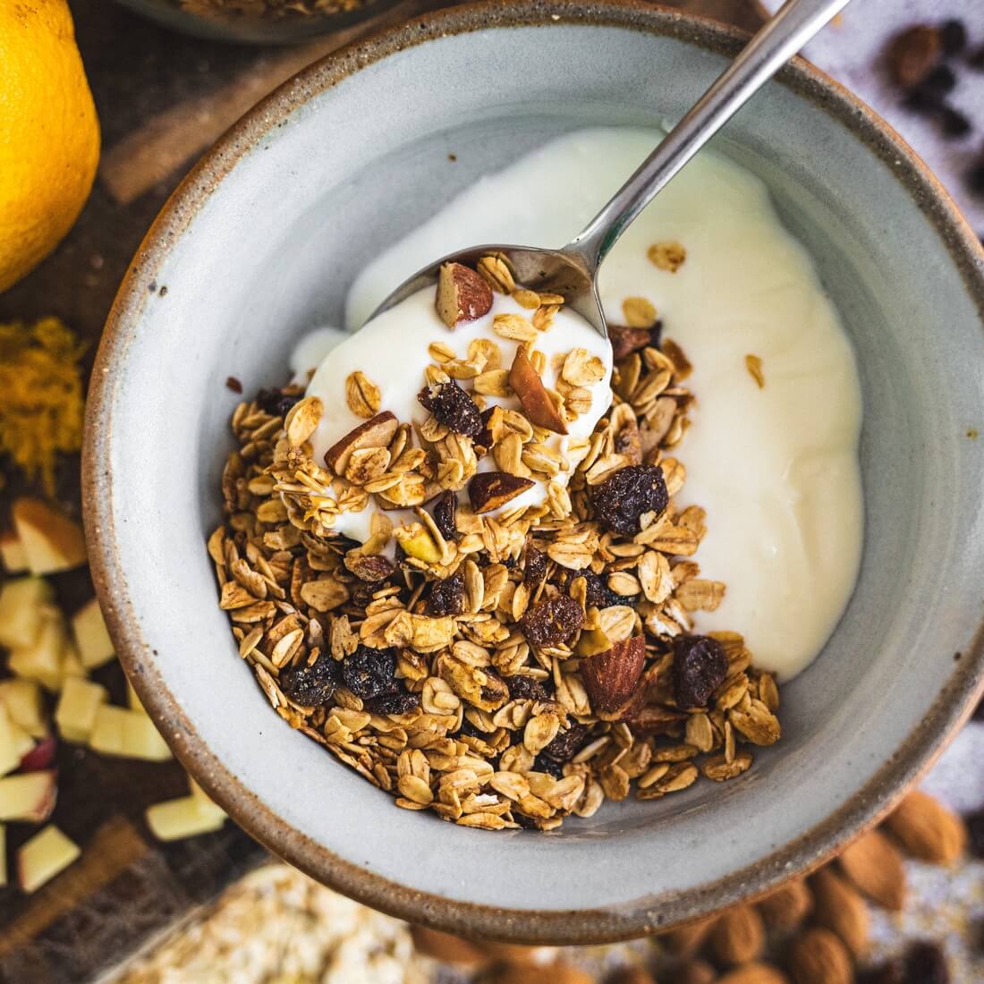 Apple, almond & maple granola kit