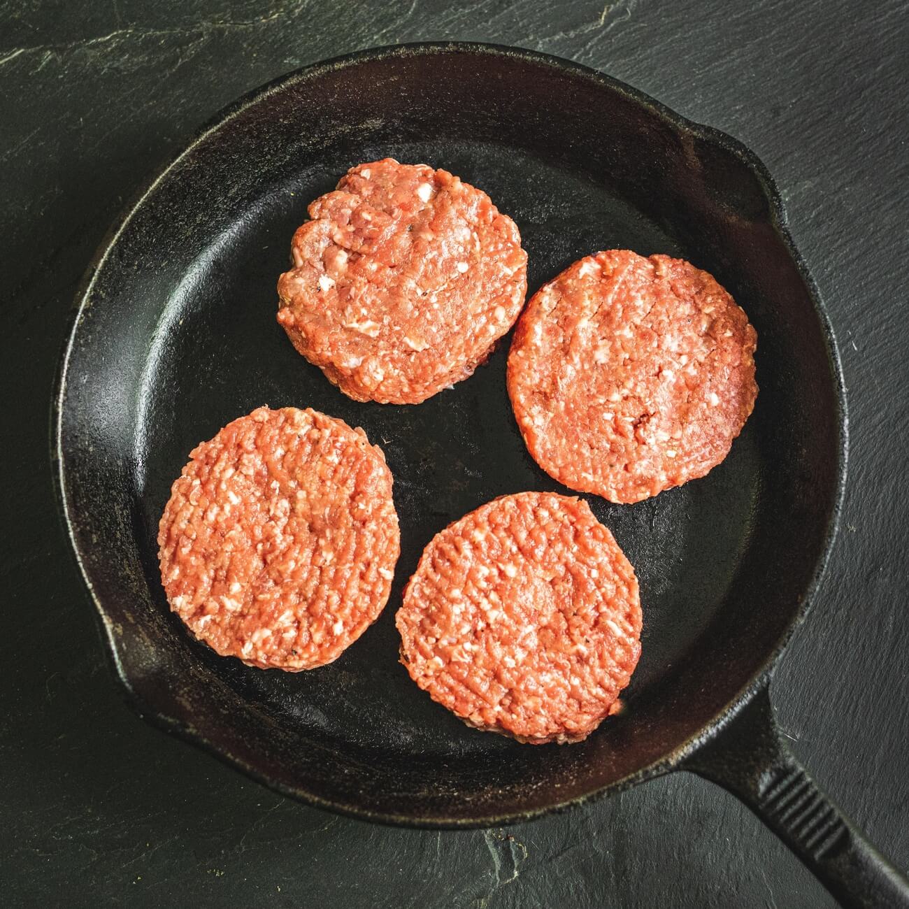 Organic Beef burgers (gluten free) x4, 400g / Riverford