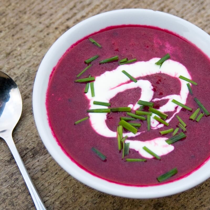 Beetroot, carrot and ginger soup recipe / Riverford