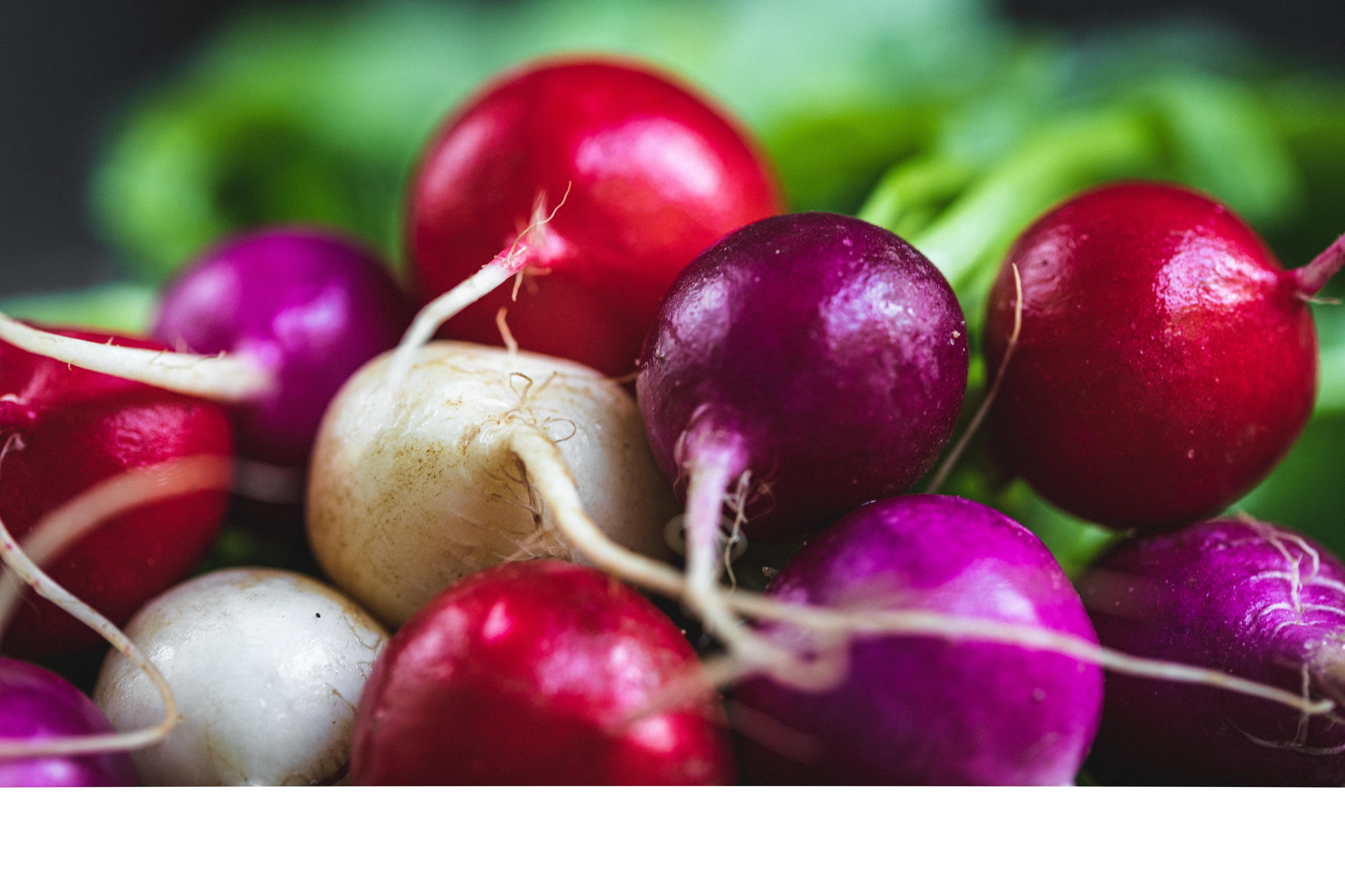 Bunched rainbow radish