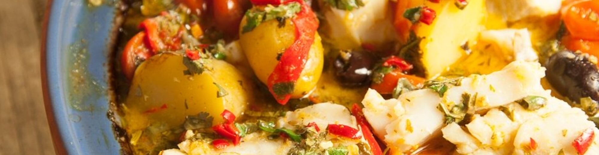 Chermoula fish and new potato tagine recipe / Riverford