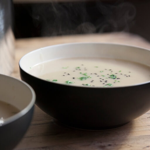 Cream of potato and turnip soup recipe / Riverford