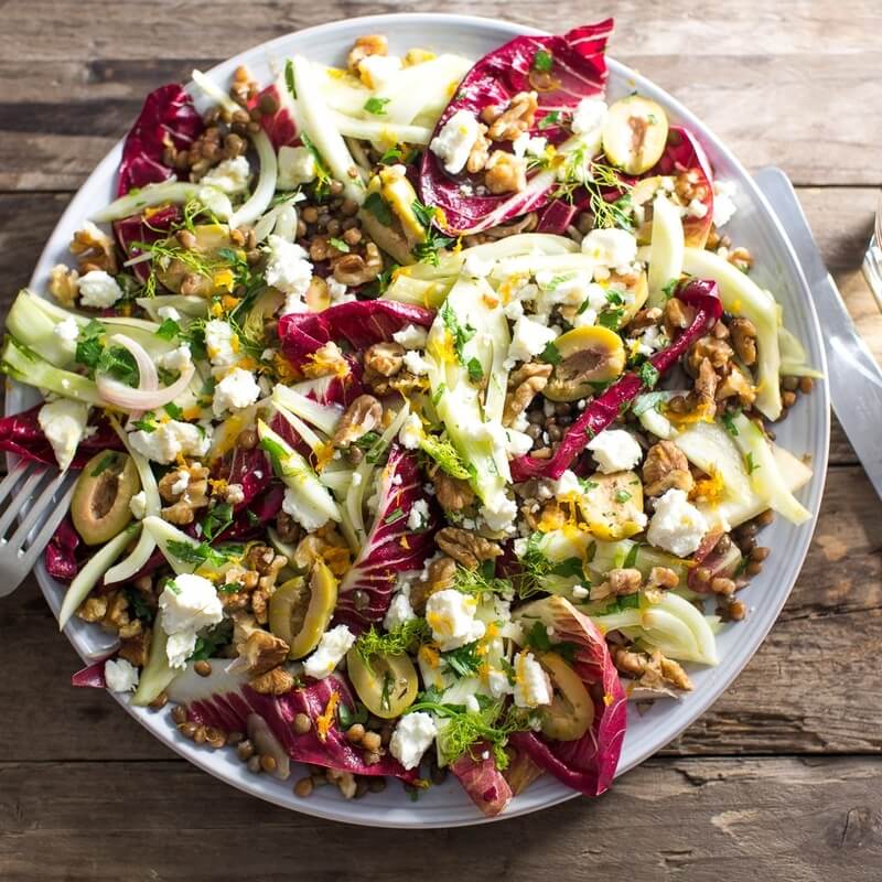 Fennel and radicchio salad recipe / Riverford