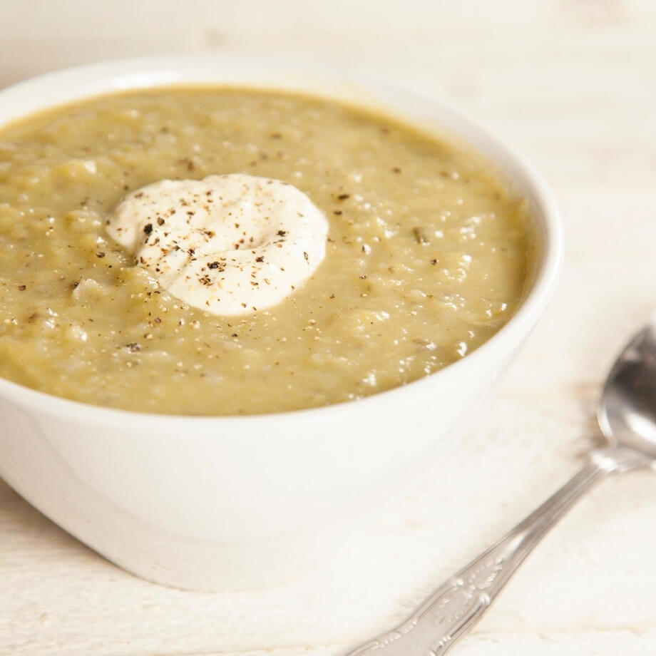 Jerusalem artichoke & leek soup recipe / Riverford
