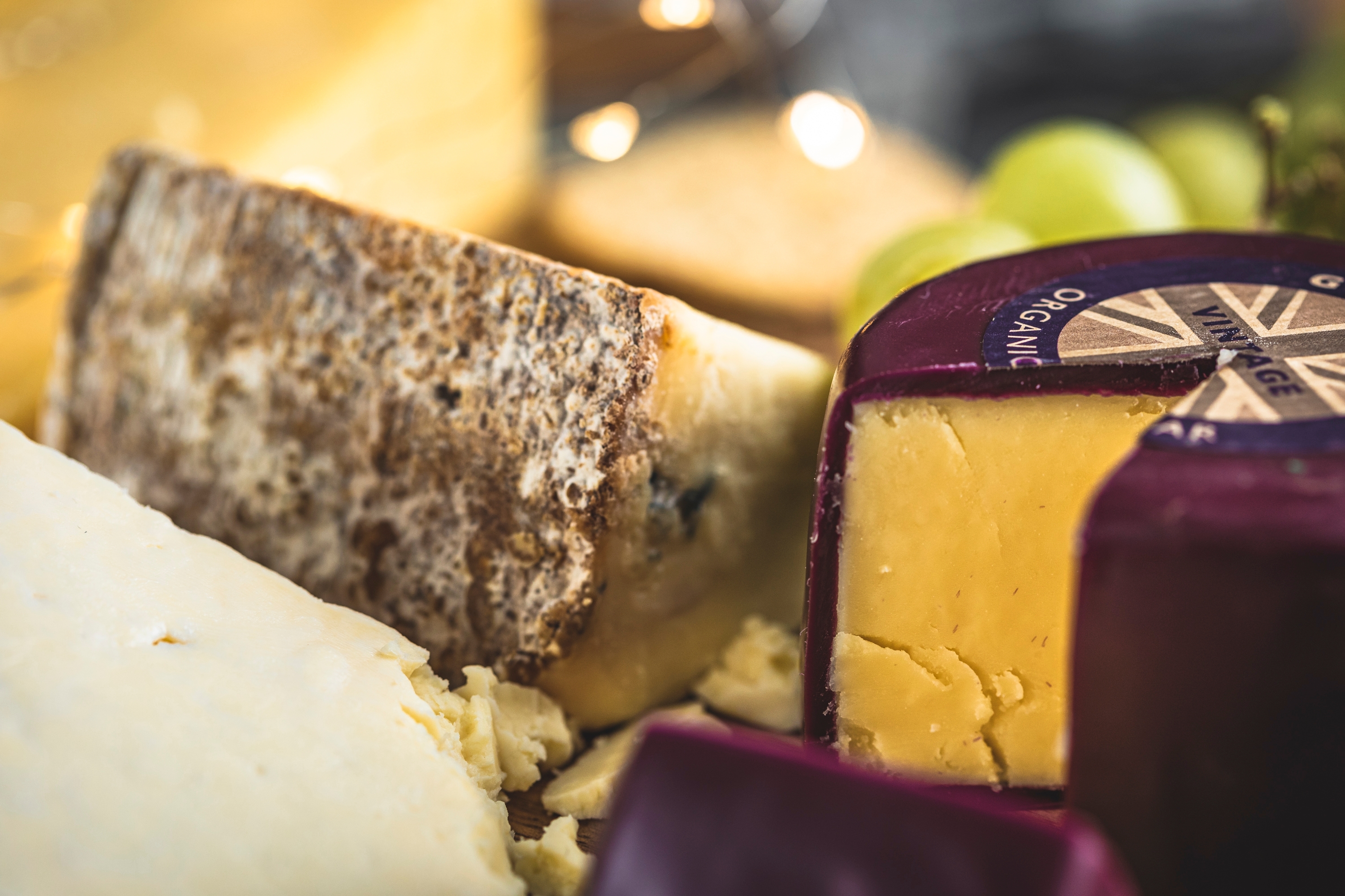 Large british cheese selection