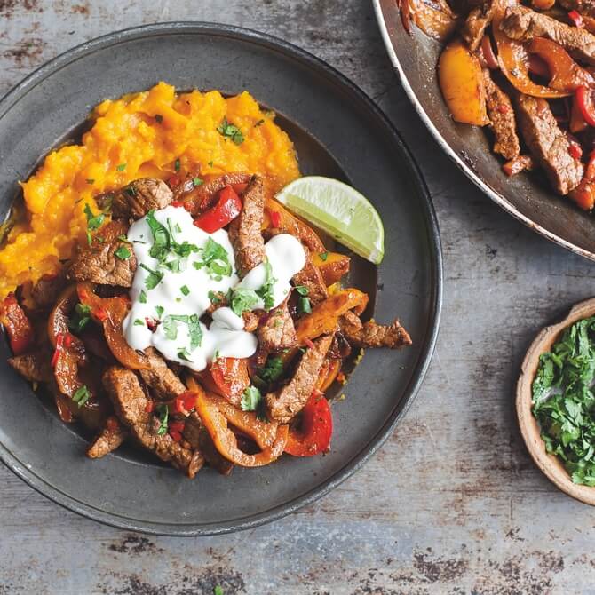 Mexican Chilli Beef with Butternut Mash recipe / Riverford