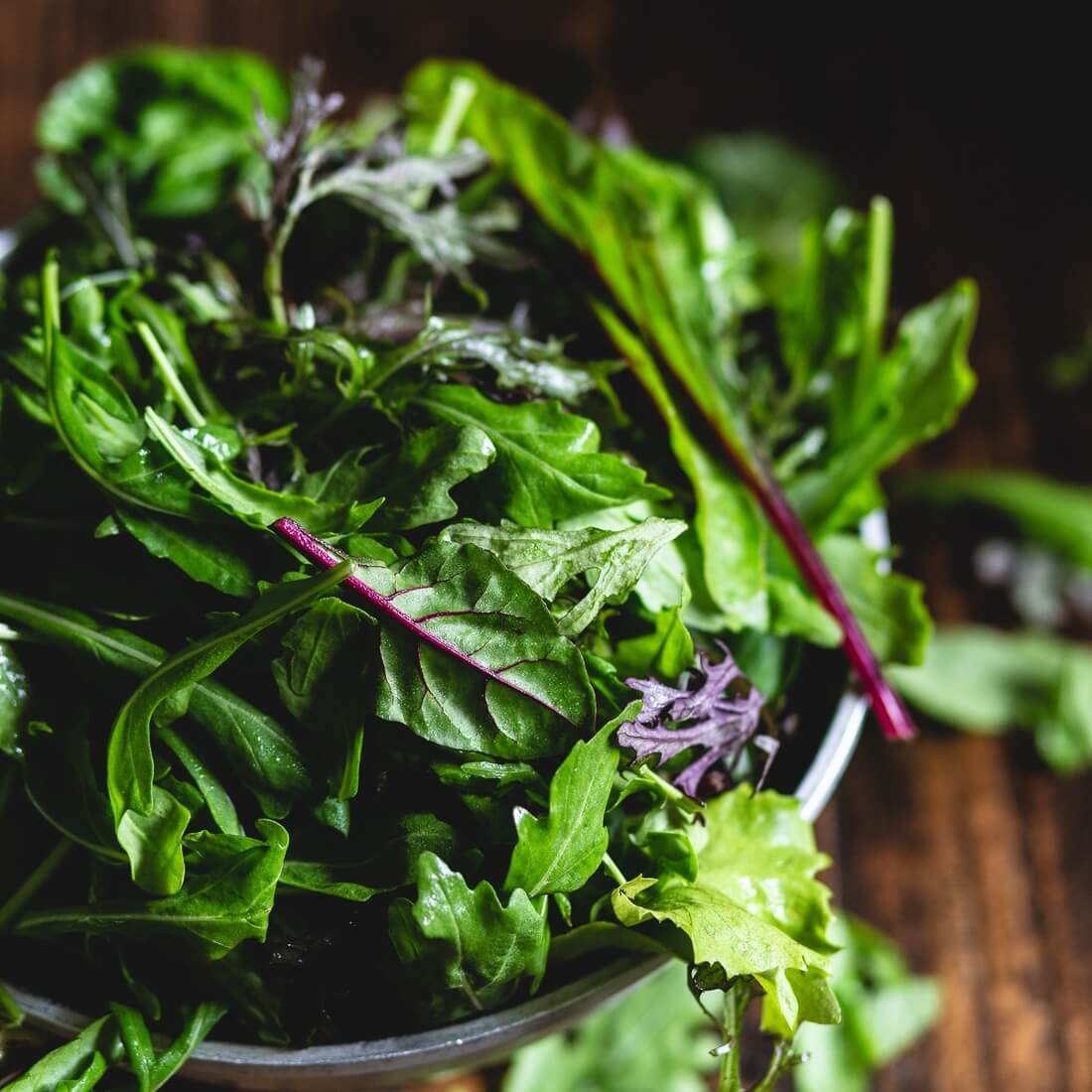 Organic Mixed salad leaves (peppery) 100g / Riverford