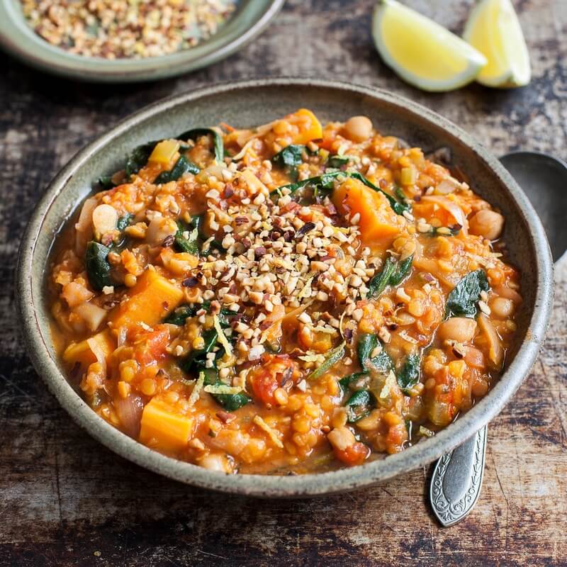 Sweet potato & lentil bake recipe / Riverford