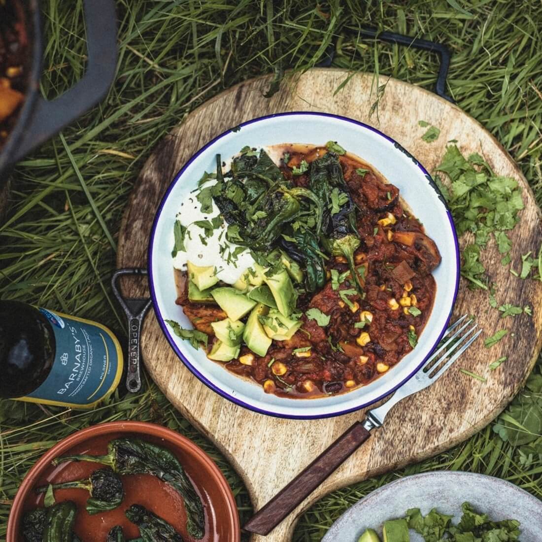 Bonfire chilli bowl recipe / Riverford