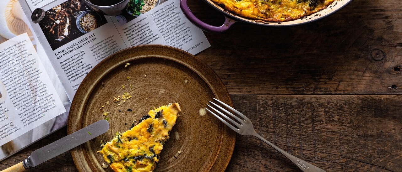 Brussels sprouts & mushroom frittata recipe / Riverford