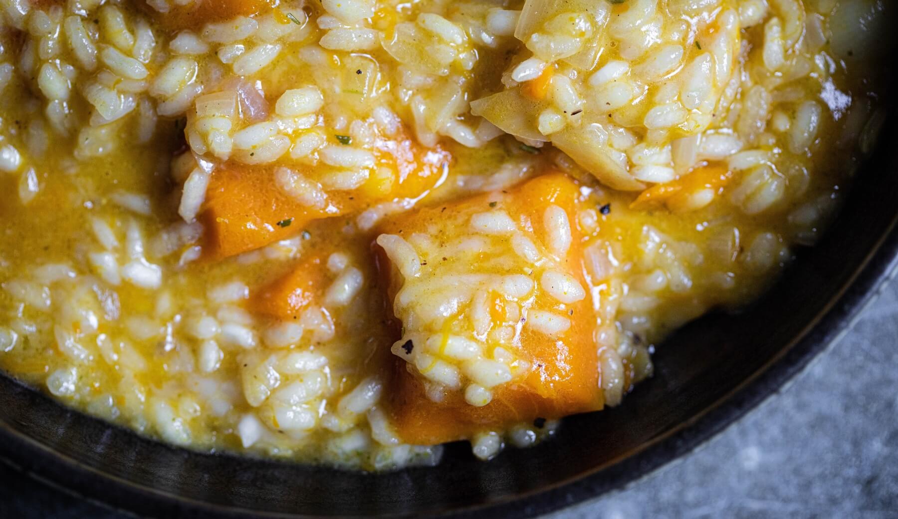 Squash risotto recipe / Riverford