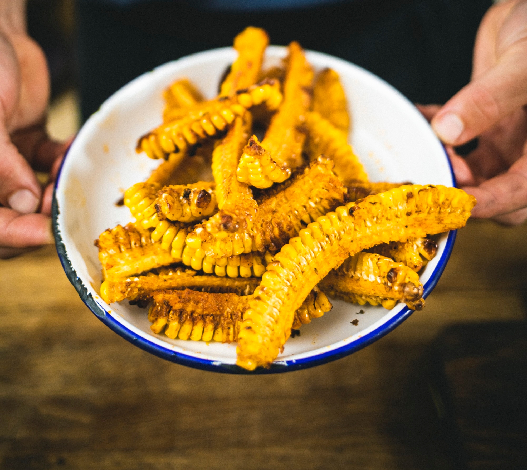 BBQ Sweetcorn 'riblets' recipe / Riverford