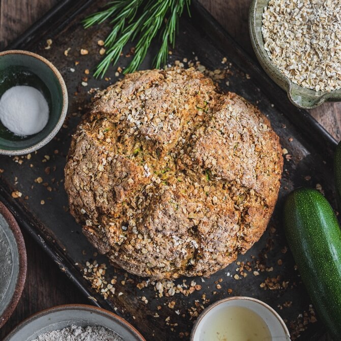Courgette &amp; Rosemary Soda Bread recipe / Riverford