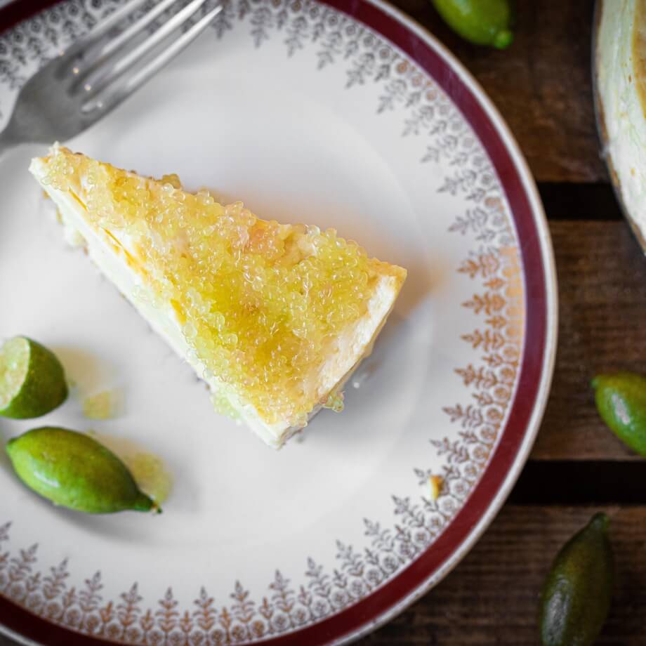 Limequat cheesecake recipe / Riverford