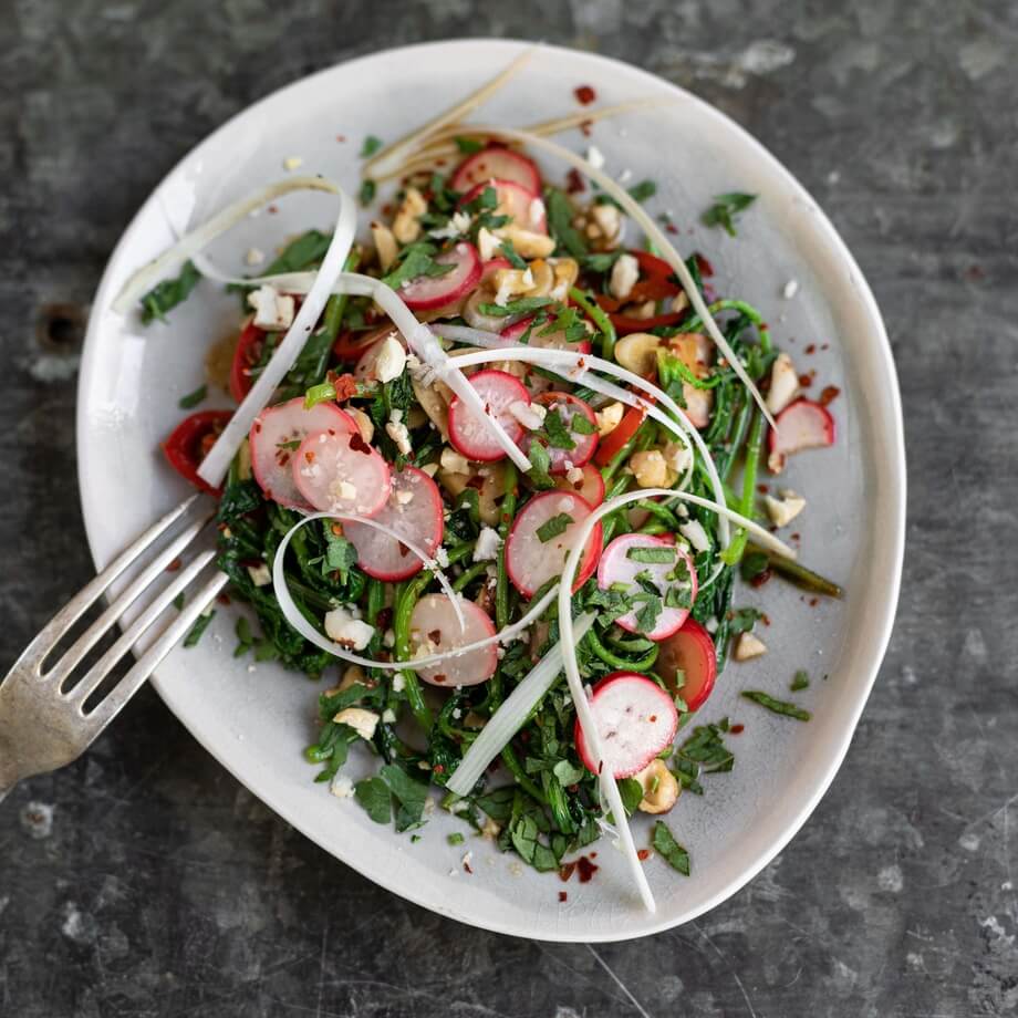 BBQ grilled radish recipe / Riverford