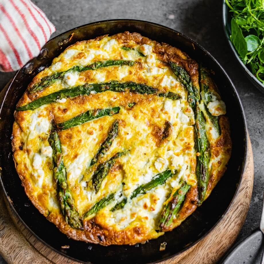 Asparagus quiche recipe / Riverford