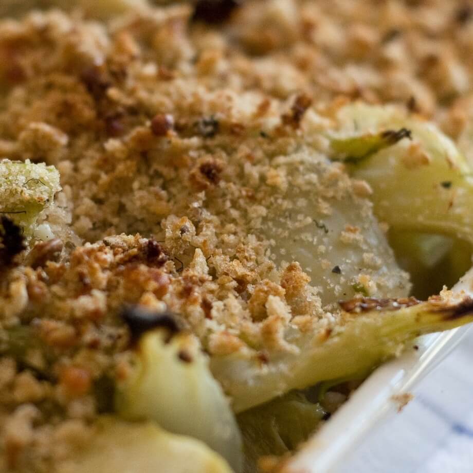 Aubergine, potato and cheese gratin recipe / Riverford