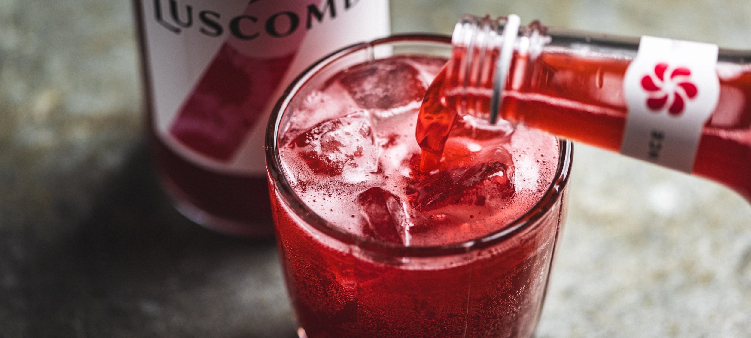 Organic Luscombe Raspberry Crush 740ml / Riverford