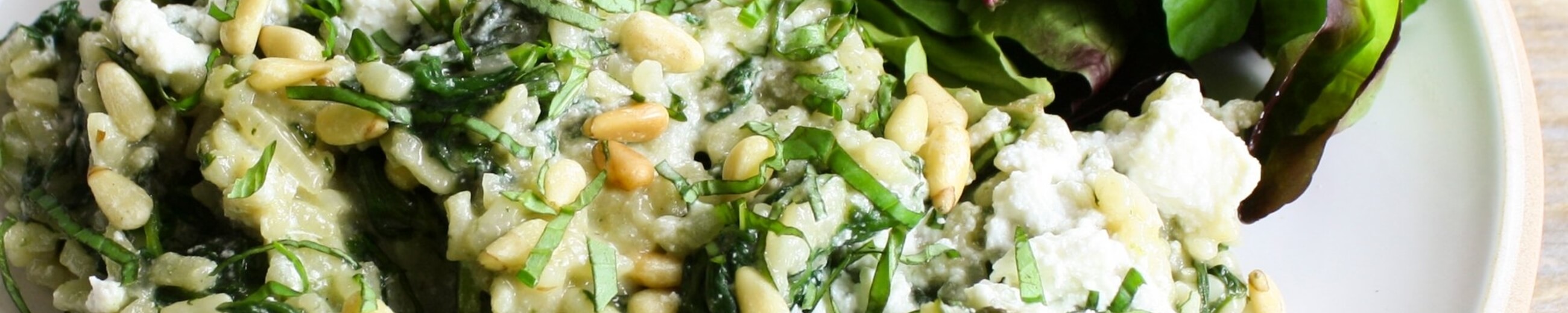 Spinach risotto recipe / Riverford