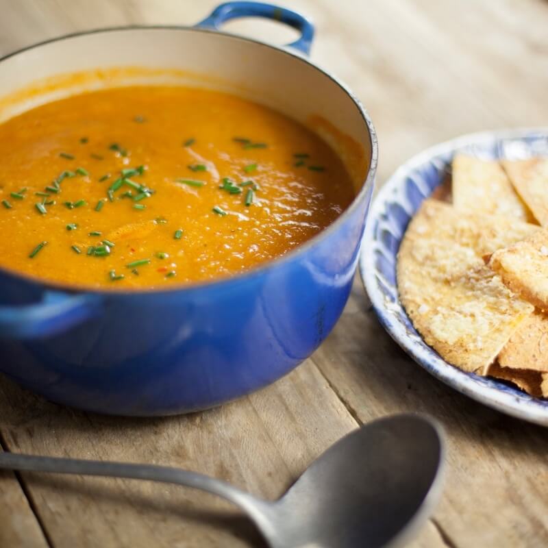 Creamy sweetcorn chowder recipe / Riverford