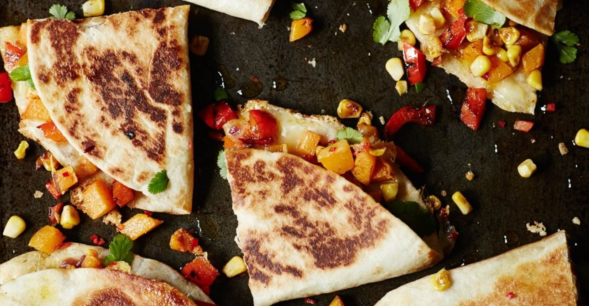Vegetable quesadillas recipe / Riverford