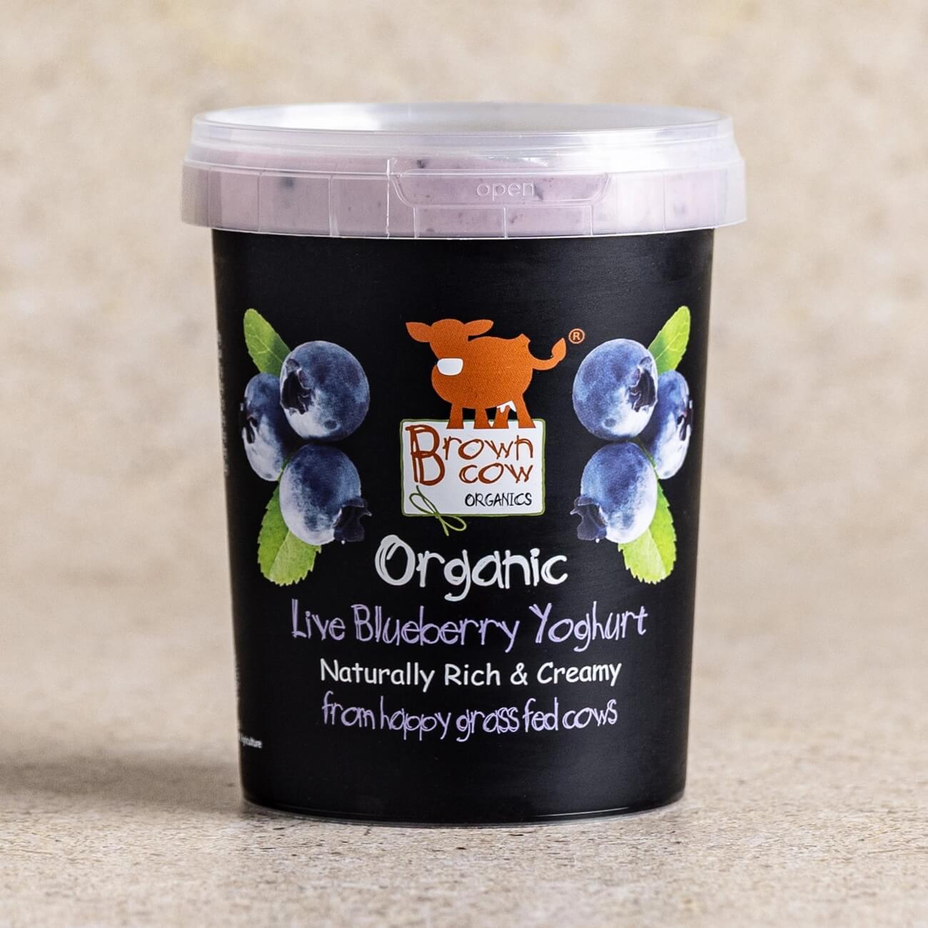 Brown Cow blueberry yoghurt